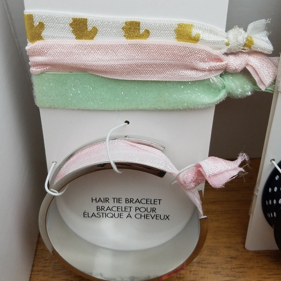 Hair Tie Bracelet 5 Piece each Pack - Picture 2 of 4